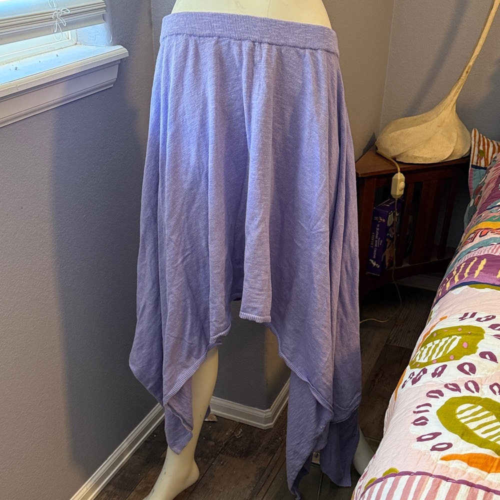 Free People Lavender Asymmetrical Handkerchief Hem Skirt New With Tag
